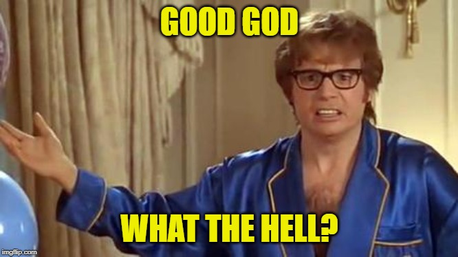 Austin Powers Honestly Meme | GOOD GOD WHAT THE HELL? | image tagged in memes,austin powers honestly | made w/ Imgflip meme maker