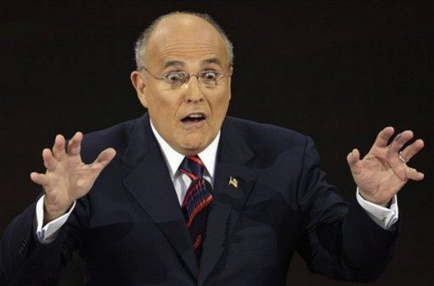 Rudy Giuliani startled Blank Meme Template