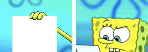 Careless spongebob Blank Meme Template