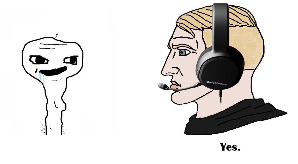 Gamer Yes Chad Meme - Meme - Sticker