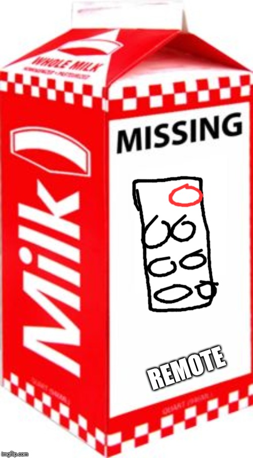 Missing | REMOTE | image tagged in missing | made w/ Imgflip meme maker