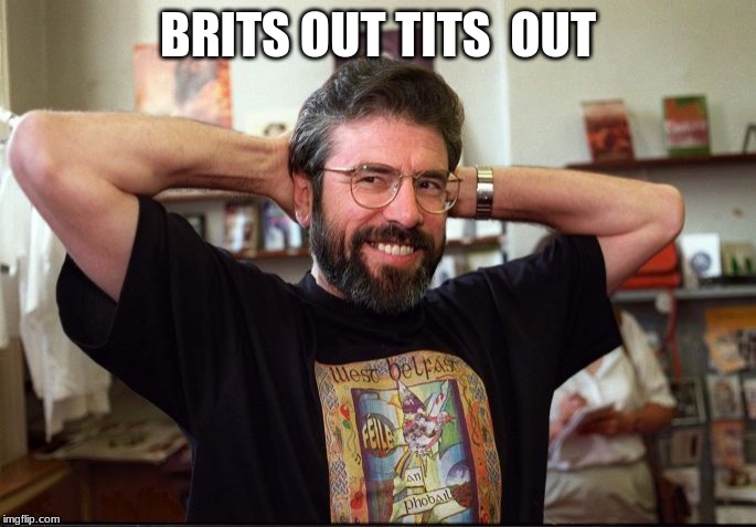 BRITS OUT TITS  OUT | image tagged in uk,ireland,britain,politics | made w/ Imgflip meme maker