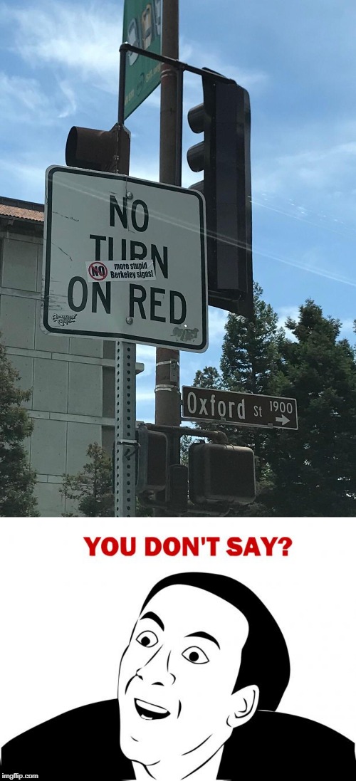 NO TURN ON RED | image tagged in memes,you don't say,stupid signs,traffic,funny | made w/ Imgflip meme maker
