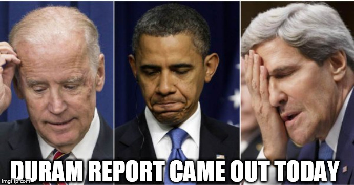3 stooges | DURAM REPORT CAME OUT TODAY | image tagged in 3 stooges | made w/ Imgflip meme maker