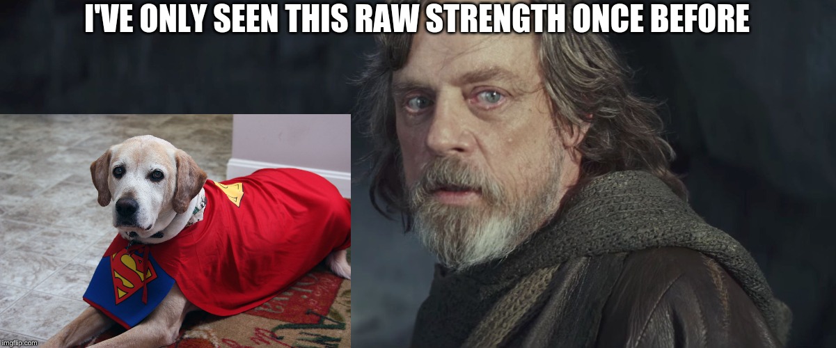 I've seen this raw strength | I'VE ONLY SEEN THIS RAW STRENGTH ONCE BEFORE | image tagged in i've seen this raw strength | made w/ Imgflip meme maker