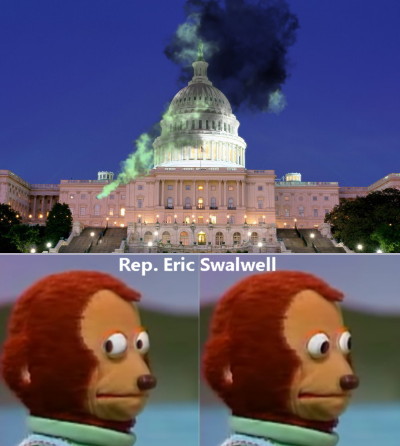 Rep. Eric Swalwell Blank Meme Template