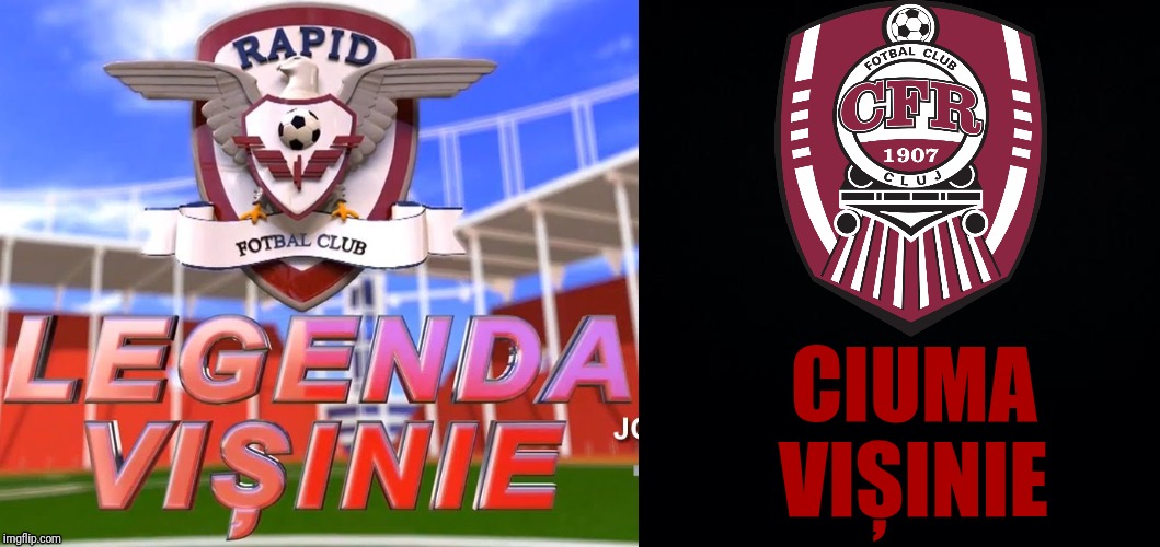 Diferenta intre Rapid Bucuresti si CFR Cluj (nu sunt fan Rapid) | CIUMA VIȘINIE | image tagged in memes,football,soccer,romania | made w/ Imgflip meme maker