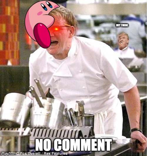 Chef Gordon Ramsay | HEY THERE; NO COMMENT | image tagged in memes,chef gordon ramsay | made w/ Imgflip meme maker