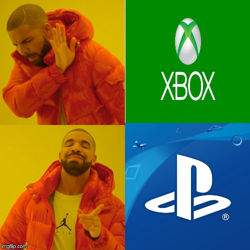 image tagged in playstation,xbox | made w/ Imgflip meme maker
