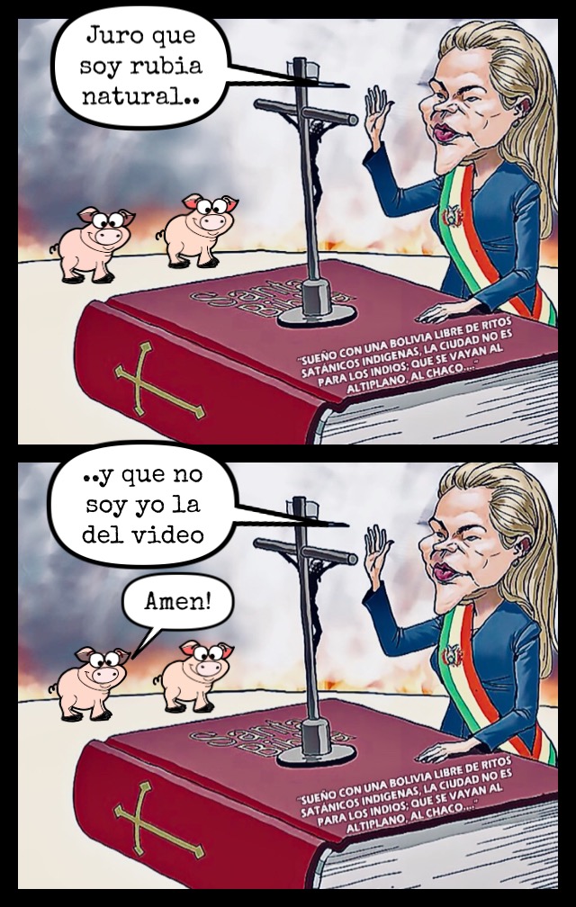 Dictadora boliviana Blank Meme Template