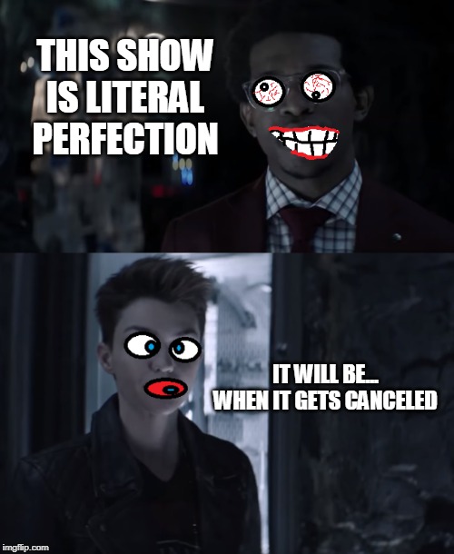 Batwoman | THIS SHOW IS LITERAL PERFECTION; IT WILL BE... WHEN IT GETS CANCELED | image tagged in political,sjws,tv show,cancelled,superheroes,batman | made w/ Imgflip meme maker