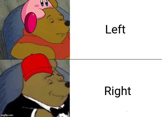 Tuxedo Winnie The Pooh | Left; Right | image tagged in memes,tuxedo winnie the pooh | made w/ Imgflip meme maker