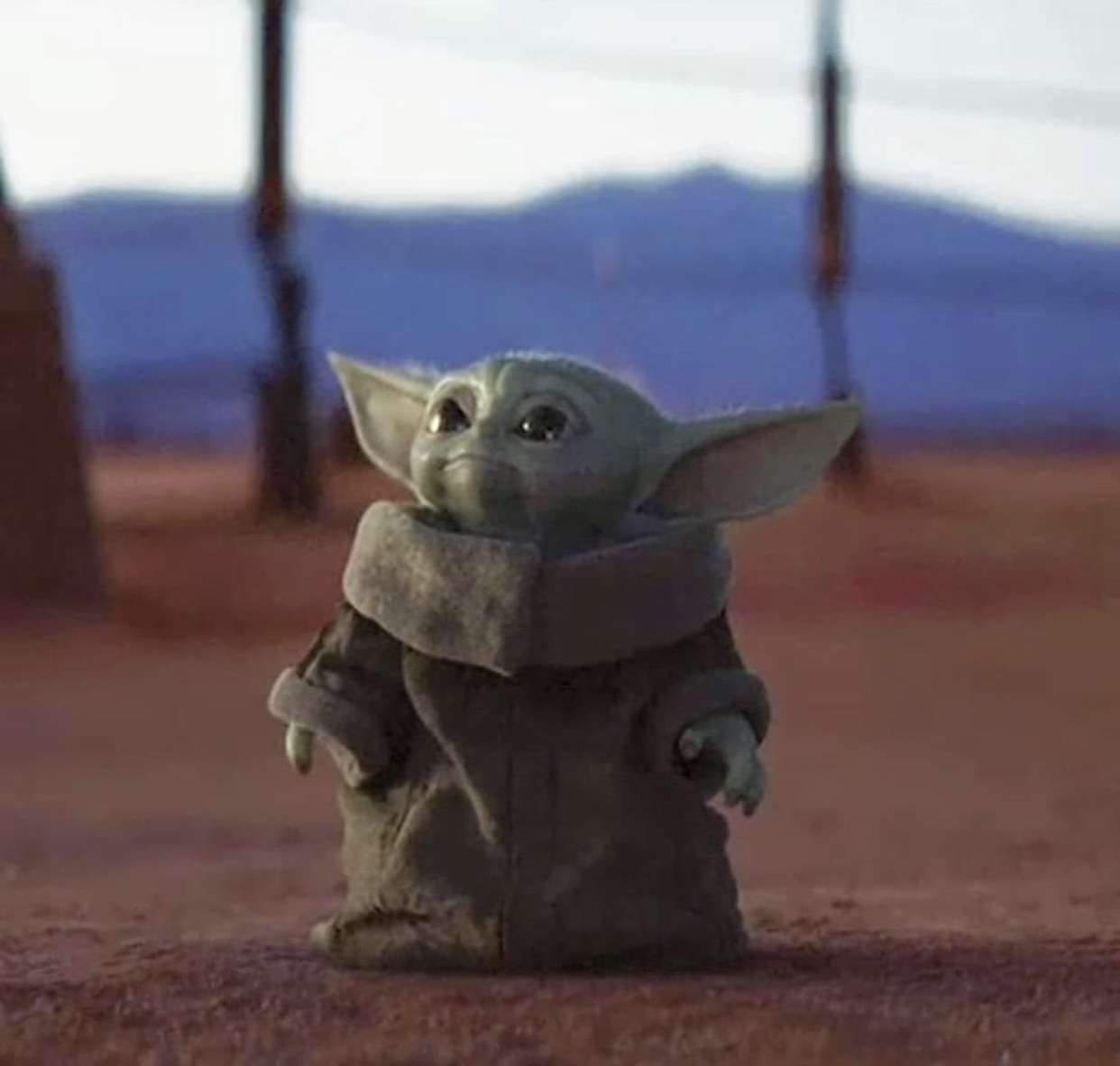 High Quality Baby yoda Blank Meme Template