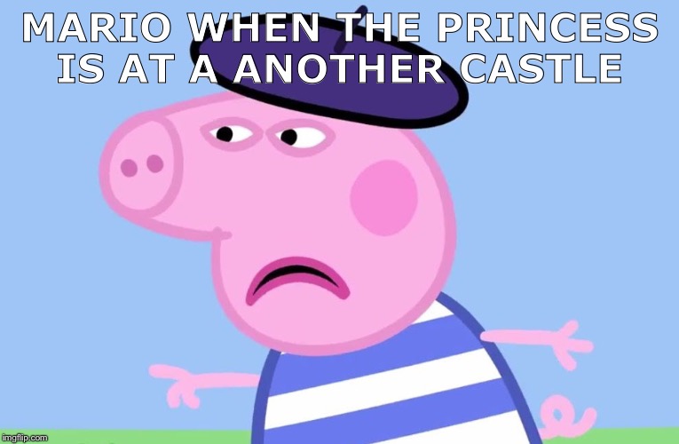 What have You done? | MARIO WHEN THE PRINCESS IS AT A ANOTHER CASTLE | image tagged in what have you done | made w/ Imgflip meme maker