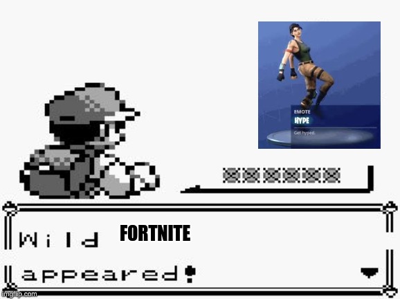 pokemon appears | FORTNITE | image tagged in pokemon appears | made w/ Imgflip meme maker