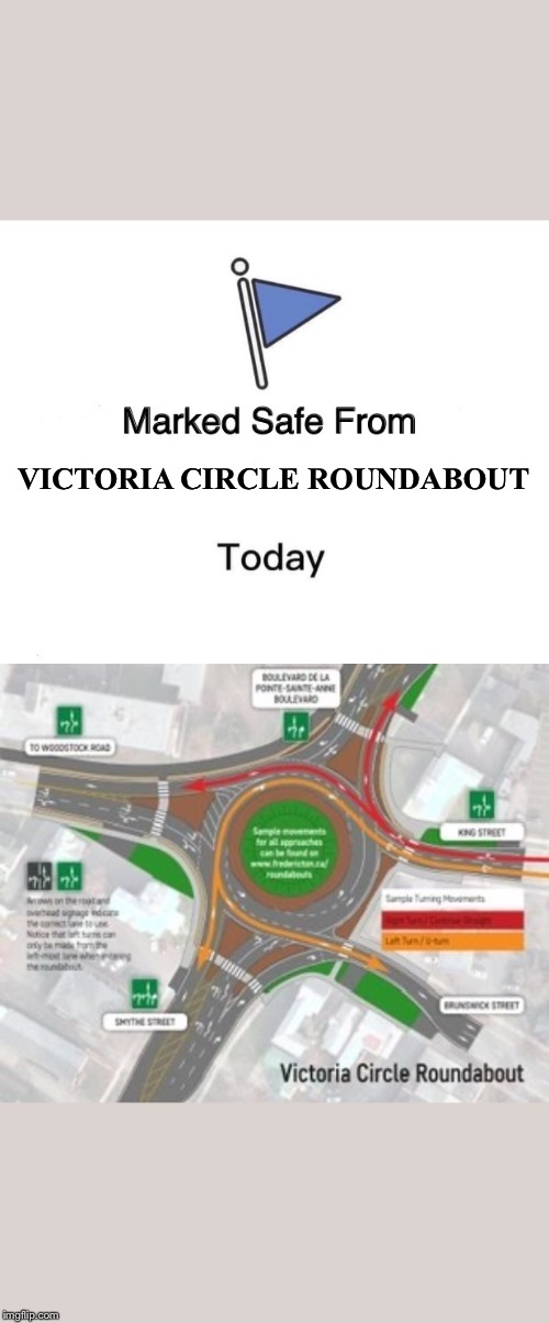 VICTORIA CIRCLE ROUNDABOUT | image tagged in memes,marked safe from | made w/ Imgflip meme maker
