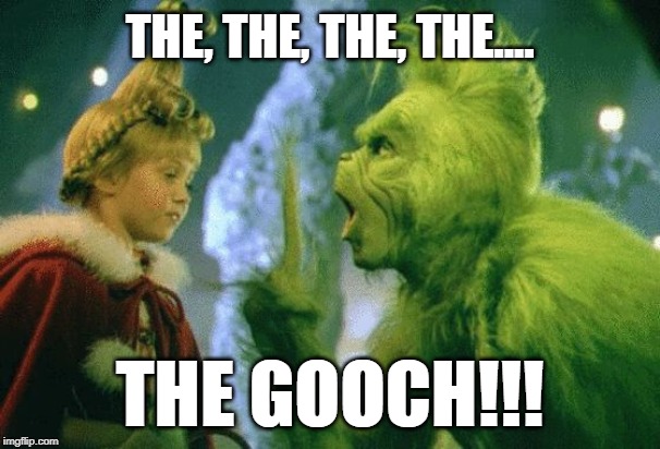 Grinch | THE, THE, THE, THE.... THE GOOCH!!! | image tagged in grinch | made w/ Imgflip meme maker