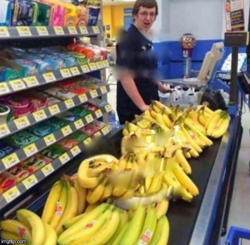 Banana Checkout | image tagged in banana checkout | made w/ Imgflip meme maker