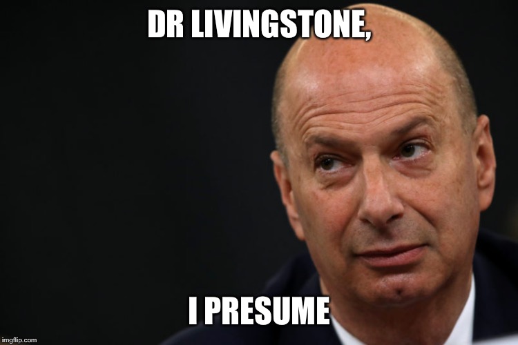 But I presume he does | DR LIVINGSTONE, I PRESUME | image tagged in but i presume he does | made w/ Imgflip meme maker