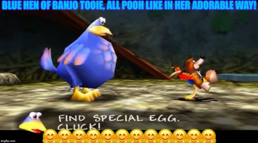 Image tagged in blue chicken of banjo tooie like winnie the pooh Imgflip