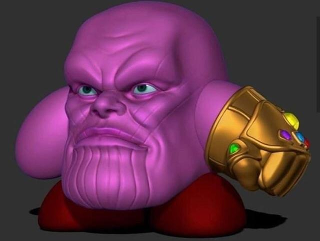 High Quality Kirby Thanos Blank Meme Template