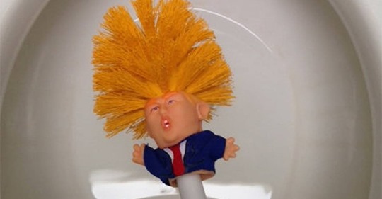High Quality Trump Toilet Brush Blank Meme Template