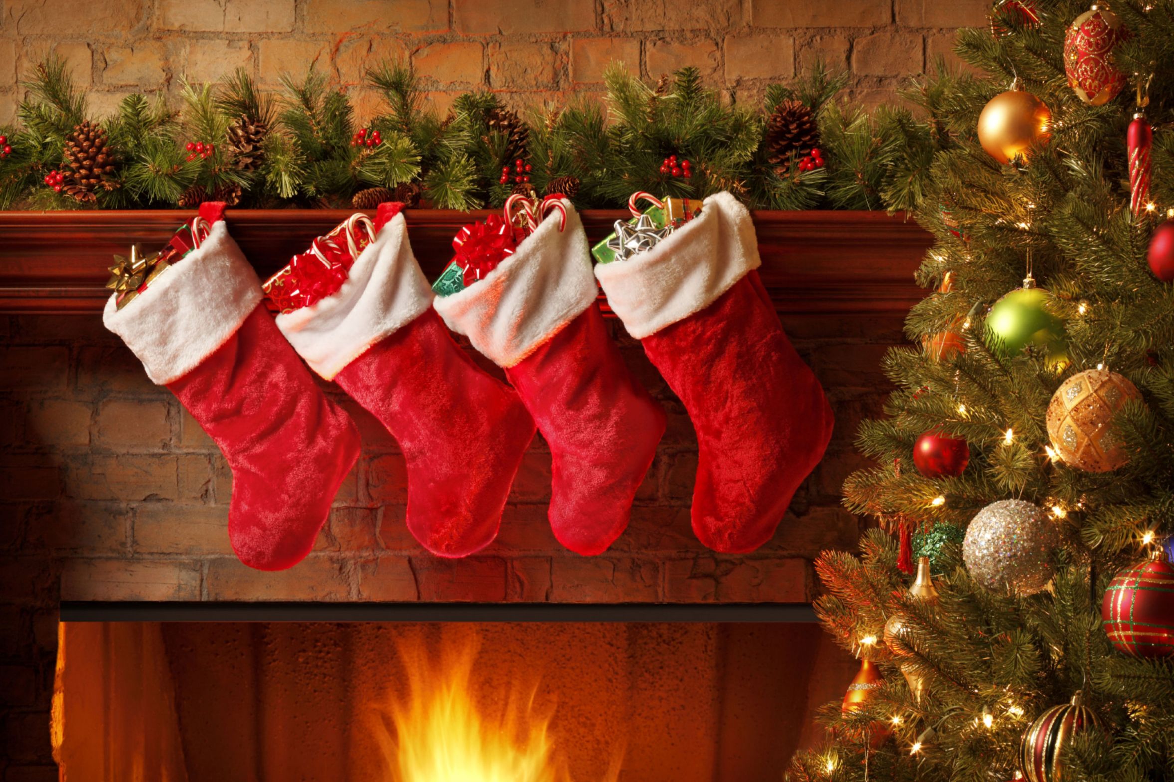 Christmas stockings Blank Meme Template