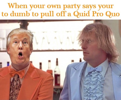 Trump Dumb and Dumber Quid Pro Quo Blank Meme Template