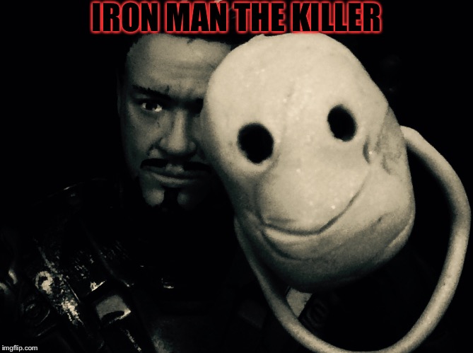 Trailer poster for the number one best video game. | IRON MAN THE KILLER | image tagged in 123ertj,fun,iron man | made w/ Imgflip meme maker
