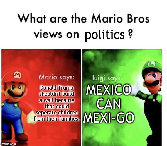 We need to build a wall | image tagged in we need to build a wall,mario brothers | made w/ Imgflip meme maker
