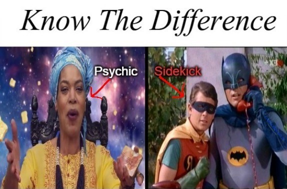 High Quality Know the Difference Psychic and Side Kick Blank Meme Template