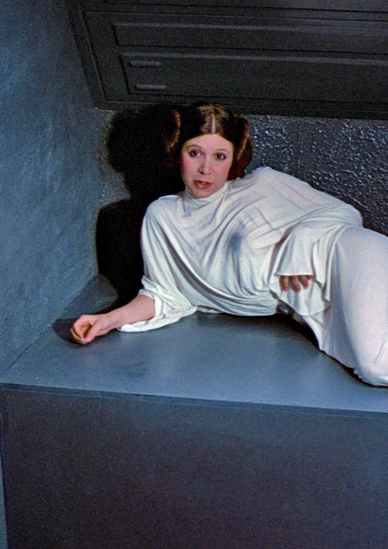 Star Wars Leia short for a stormtrooper Blank Meme Template
