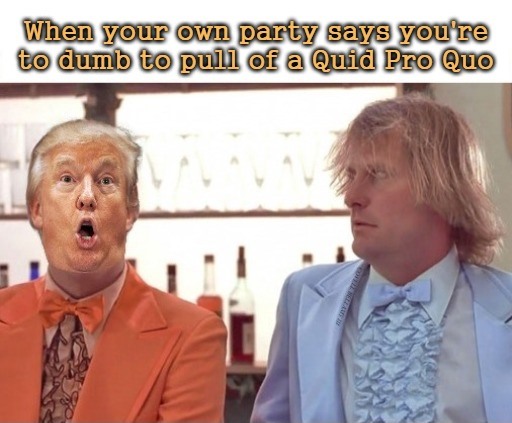 Trump Dumb and Dumber Quid Pro Quo Blank Meme Template