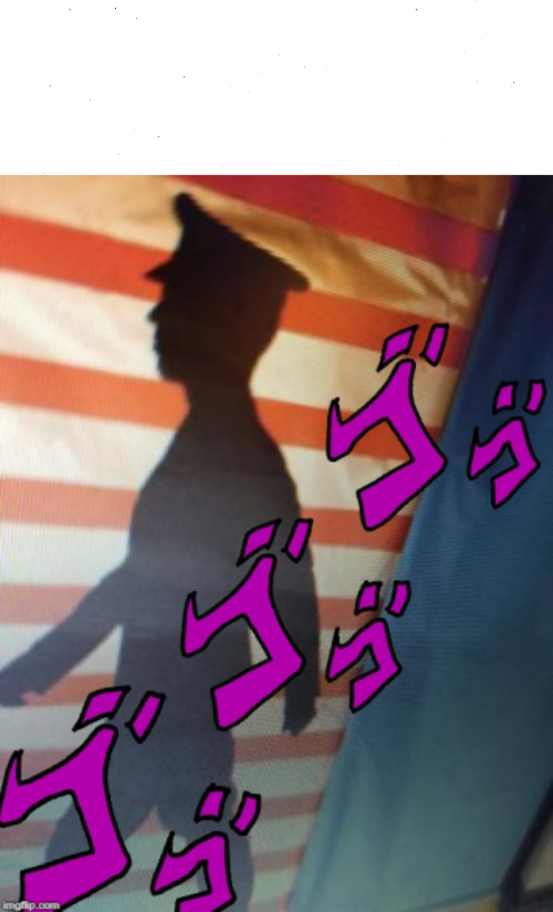 American JoJo Soldier (with caption space) Blank Meme Template
