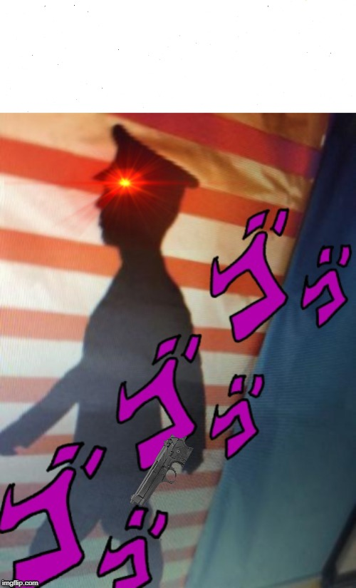High Quality TRIGGERED American JoJo Soldier Blank Meme Template