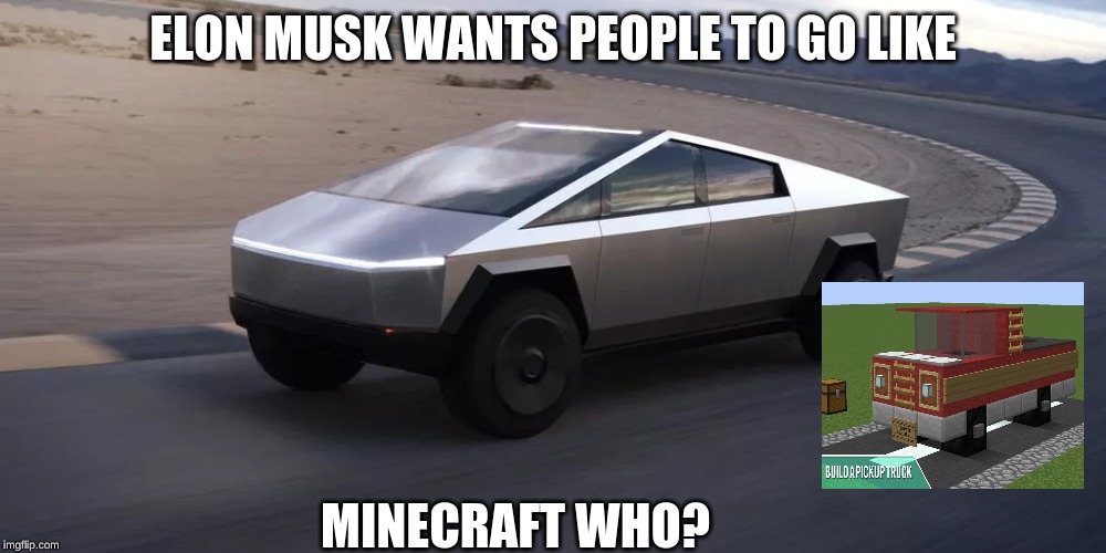 ELON MUSK WANTS PEOPLE TO GO LIKE; MINECRAFT WHO? | image tagged in memes | made w/ Imgflip meme maker