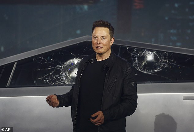 Elon Musk and His Amazing Cybertruck Windows Blank Meme Template