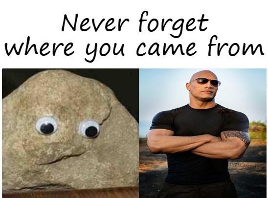 The Rock Never Forget Blank Meme Template