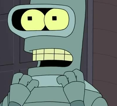 Bender is Spooked Blank Meme Template