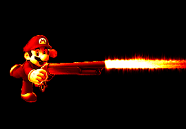 mario with a gun Blank Meme Template