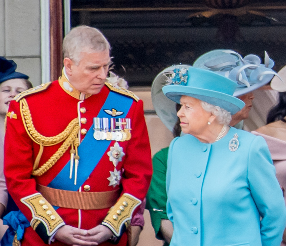 The Queen & Prince Andrew Blank Meme Template