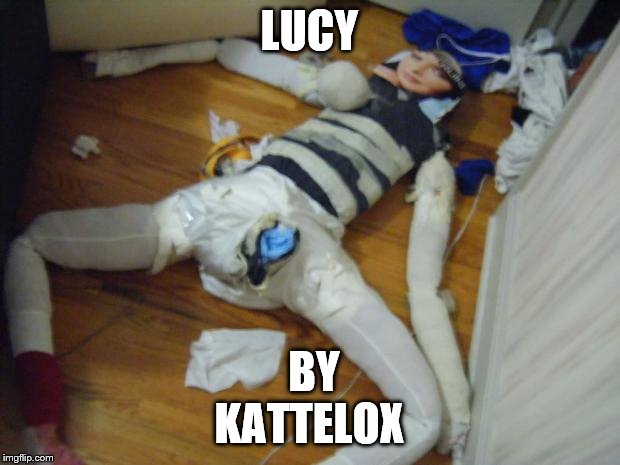 creepy sex doll | LUCY; BY KATTELOX | image tagged in creepy sex doll | made w/ Imgflip meme maker
