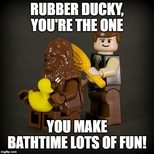 Rubber Ducky | RUBBER DUCKY, YOU'RE THE ONE; YOU MAKE BATHTIME LOTS OF FUN! | image tagged in star wars | made w/ Imgflip meme maker