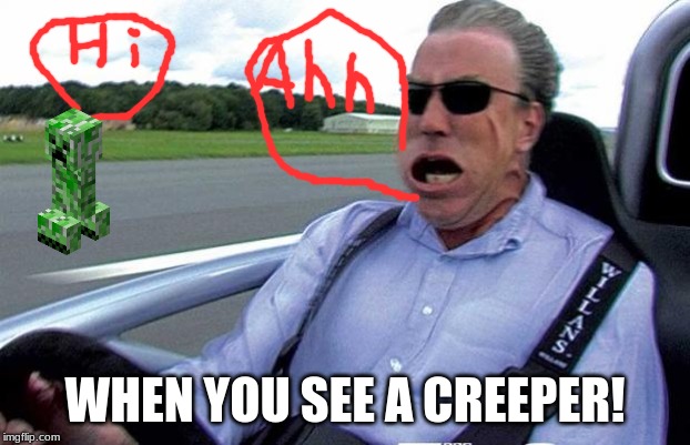 that was fast | WHEN YOU SEE A CREEPER! | image tagged in that was fast | made w/ Imgflip meme maker