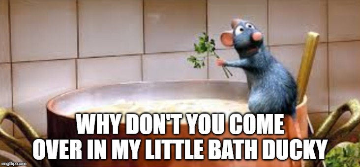 WHY DON'T YOU COME OVER IN MY LITTLE BATH DUCKY | made w/ Imgflip meme maker