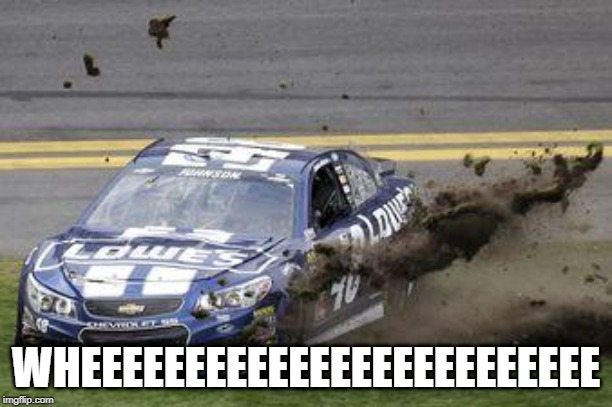 Nascar drivers | WHEEEEEEEEEEEEEEEEEEEEEEEEE | image tagged in nascar drivers | made w/ Imgflip meme maker