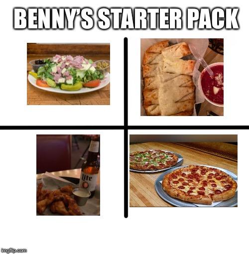 Black Friday dinner checklist | BENNY’S STARTER PACK | image tagged in memes,blank starter pack | made w/ Imgflip meme maker