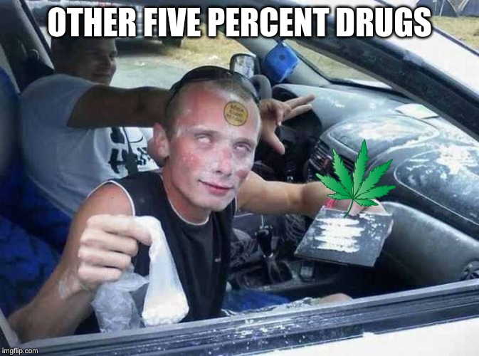 Drugs | OTHER FIVE PERCENT DRUGS | image tagged in drugs | made w/ Imgflip meme maker