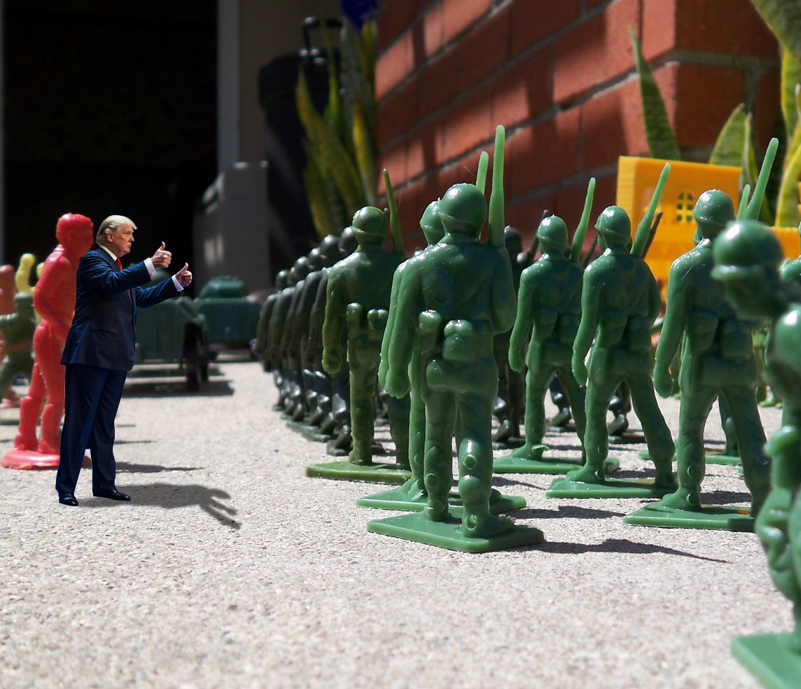 High Quality Trump's Toy Soldiers Blank Meme Template