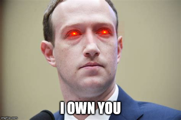 PUBLIC ENEMY NO1 | I OWN YOU | image tagged in mark zuckerberg | made w/ Imgflip meme maker